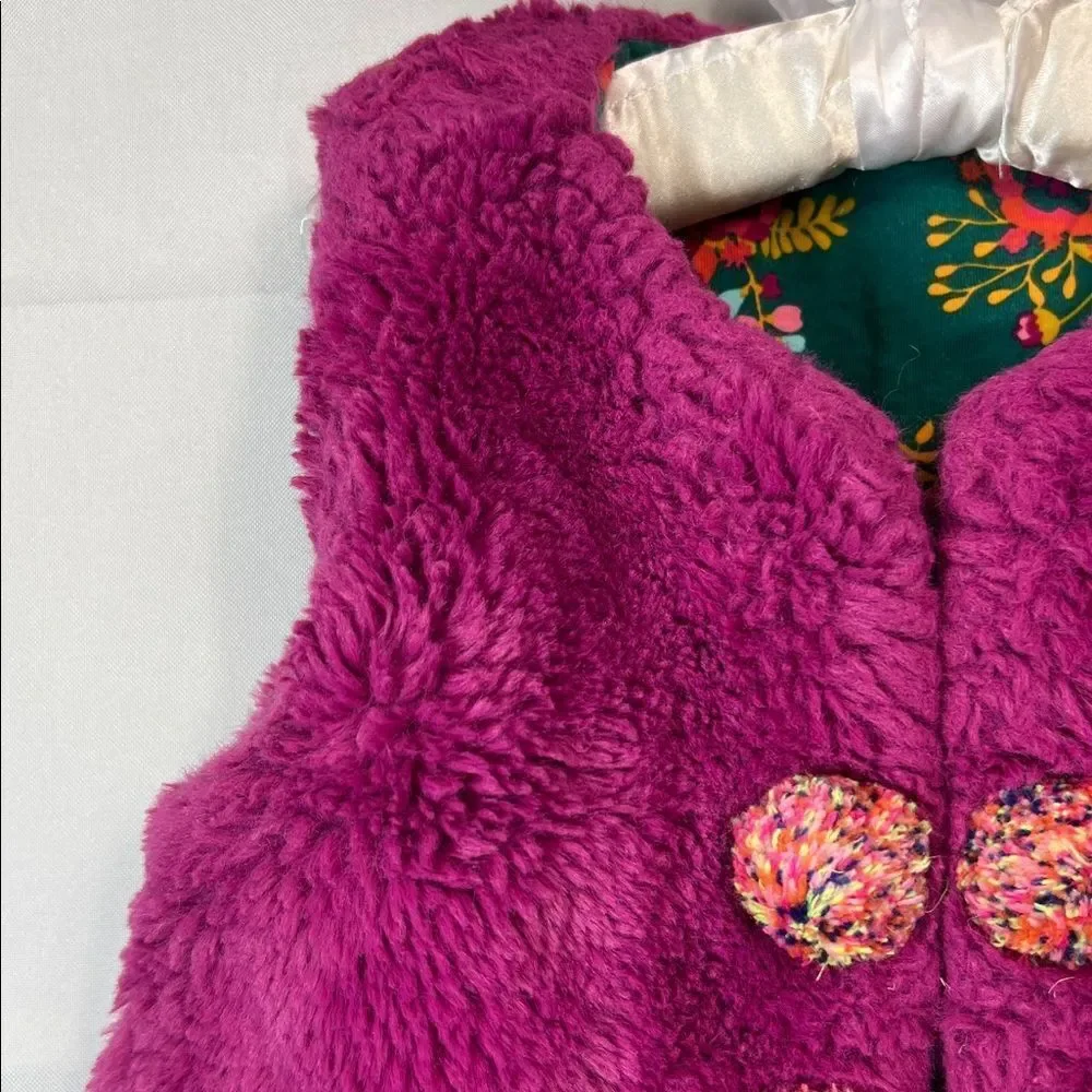 Matilda Jane Moments with you good to faux fucshia and green reversible vest 6